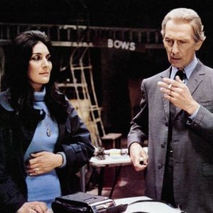 NOTHING BUT THE NIGHT, from left: Georgia Brown, Peter Cushing, 1973