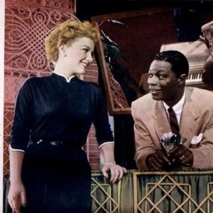 THE BLUE GARDENIA, Anne Baxter, Nat 'King' Cole, 1953