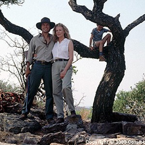 Kuki Gallmann (Kim Basinger) is a daughter of privilege who moves from Italy to the wilds of Africa with her new husband, Paolo (Vincent Perez, left) and young son Emanuele (Liam Aiken)
