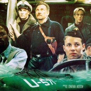 U-571, seated front from left: T.C. Carson, Will Estes, Harvey Keitel (looking up), standing rear from left: Matthew McConaughey, Jake Weber, 2000, © Universal