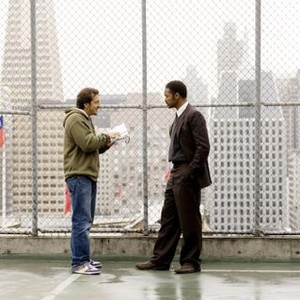 THE PURSUIT OF HAPPYNESS, director Gabriele Muccino, Will Smith, on set, 2006. ©Columbia Pictures