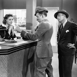 CALL A MESSENGER, from left, Anne Nagel, Huntz Hall, Robert Armstrong, 1939