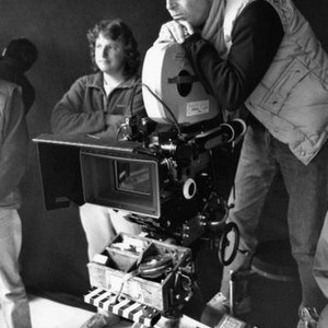 NARROW MARGIN, director Peter Hyams, (right), on-set, 1990, ©TriStar Pictures /