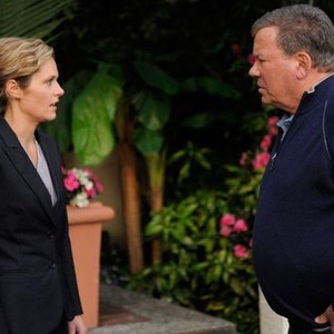 Psych, Maggie Lawson (L), William Shatner (R), 'In For A Penny ', Season 6, Ep. #7, 11/30/2011, ©USA