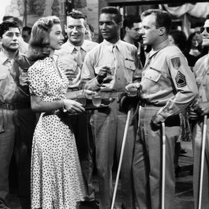 BRIGHT VICTORY, center, from left, Peggy Dow, Richard Egan, Arthur Kennedy, James Edwards, 1951