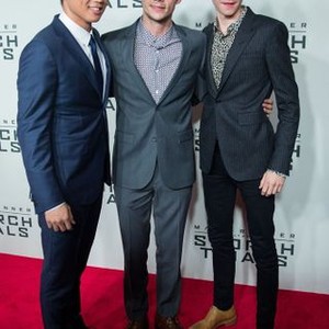 Ki Kong Lee, Dylan O''Brien, Thomas Brodie-Sangster, at arrivals for MAZE RUNNER: THE SCORCH TRIALS Premiere, Regal Cinemas E-Walk, New York, NY September 15, 2015. Photo By: Abel Fermin/Everett Collection