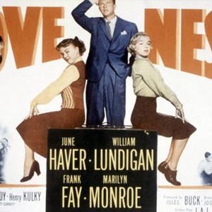 LOVE NEST, Frank Fay, June Haver, William Lundigan, Marilyn Monroe, 1951, TM & Copyright (c) 20th Century Fox Film Corp.