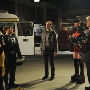 NCIS, from left: Allison McAtee, Shannon McClung, Michael Weatherly, Pauley Perrette, Sean Murray, 'Engaged (Part II)', Season 9, Ep. #9, 11/15/2011, ©CBS