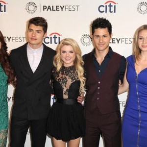 Katie Stevens, Gregg Sulkins, Bailey De Young, Michael J. Willett, Rita Volk at arrivals for 2014 PaleyFest Fall Season Premiere: MTV''s FAKING IT, The Paley Center for Media, Los Angeles, CA September 12, 2014. Photo By: Dee Cercone/Everett Collection