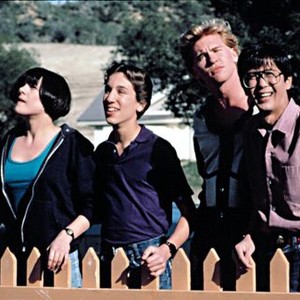 REAL GENIUS, Michelle Meyrink, Gabe Jarret, Val Kilmer, Mark Kamiyama, 1985.