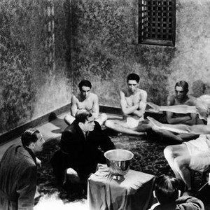SECRETS OF CHINATOWN, from left, front, Raymond Lawrence, James Flavin, Arthur Legge-Willis, 1935