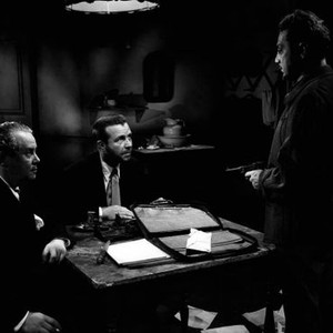 CORNERED, Dick Powell, Luther Adler, Steven Geray, 1945