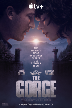 Promotional poster for "The Gorge." (Apple Studios/Skydance Media)