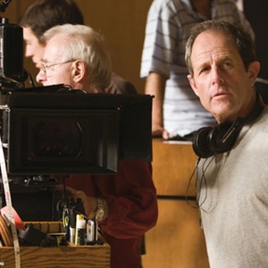 Director Marc Abraham on the set of  "Flash of Genius."