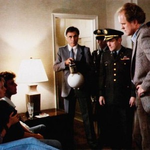 THE MANHATTAN PROJECT, Cynthia Nixon (left), Christopher Collet (second from right), John Lithgow (right), 1986, TM & Copyright ©20th Century Fox Film Corp. All rights reserved.