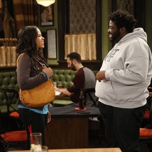 Undateable, Mandell Maughan (L), Ron Funches (R), 'An Imaginary Torch Walks into a Bar', Season 2, Ep. #3, 03/31/2015, ©NBC