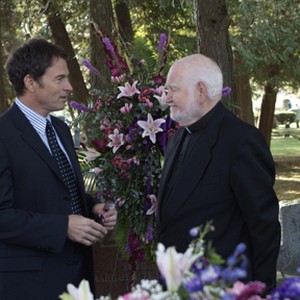 (L-R) Tim Daly as Bryan Becket and Robert Prosky as Father Wymond in "The Skeptic." photo 4