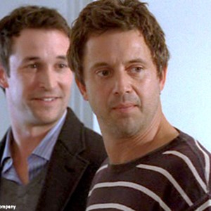 (L-R) Noah Wyle as Aaron and Christopher Rydell as Dov in "Queen of the Lot"