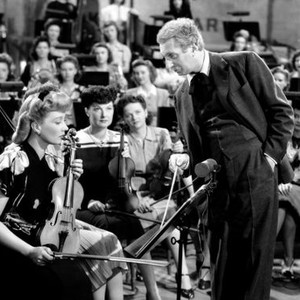 THREE HEARTS FOR JULIA, Ann Sothern (left), Marta Linden (center with violin), Felix Bressart (baton), 1943