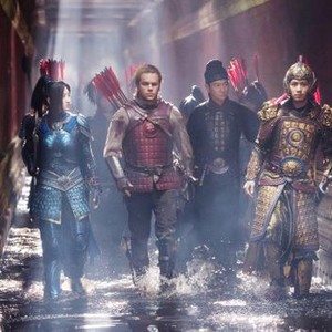THE GREAT WALL, FROM LEFT: JING TIAN, MATT DAMON, ANDY LAU, CHEN CHENEY, 2016. PH: JASIN BOLAND/© UNIVERSAL PICTURES