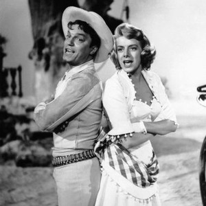 RED GARTERS, from left, Guy Mitchell, Rosemary Clooney, 1954
