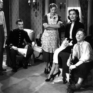HOLD THAT KISS, Frank Albertson, Philip Terry, Fay Holden, Maureen O'Sullivan, Mickey Rooney, 1938