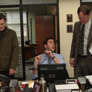 The Office, James Urbaniak (L), John Krasinski (C), Rainn Wilson (R), 'Junior Salesman', Season 9, Ep. #13, 01/31/2013, ©NBC