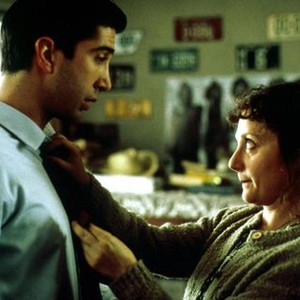 PALLBEARER, THE. (l to r): David Schwimmer and Carole Kane. 1996.