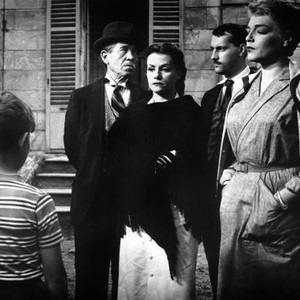 DIABOLIQUE, (aka LES DIABOLIQUES), Pierre Larquey, Vera Clouzot, Michel Serrault, Simone Signoret, 1955