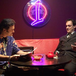 Bruce Campbell as himself and Ted Raimi as Wing in "My Name Is Bruce."