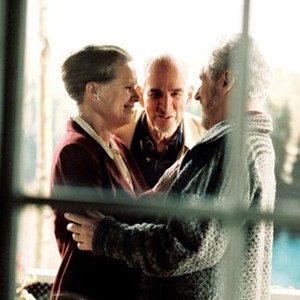 SARABAND, Liv Ullmann, director Ingmar Bergman, Erland Josephson on set, 2003, (c) Sony Pictures Classics