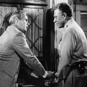THE TRAP, from left, Richard Widmark, Carl Benton Reid, 1959