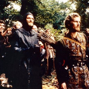 IVANHOE, front from left: Julian Glover, David Robb as Robin Hood (right), 1982, © CBS