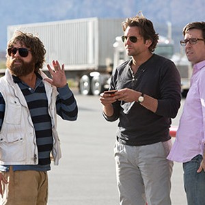 (L-R) Zach Galifianakis as Alan, Bradley Cooper as Phil and Ed Helms as Stu in "The Hangover Part III."
