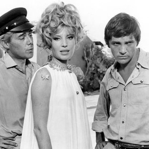 MODESTY BLAISE, Dirk Bogarde, Monica Vitti, Terence Stamp, 1966.