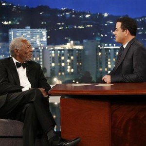 Jimmy Kimmel Live, Morgan Freeman (L), Jimmy Kimmel (R), 'Episode 14', Season 12, Ep. #14, 01/28/2014, ©ABC
