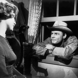 RIDE THE HIGH COUNTRY, from left: Mariette Hartley, Ron Starr, 1962