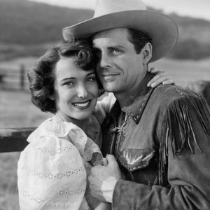 WEST OF THE BRAZOS, from left Betty Adams, (aka Julia Adams, Julie Adams), James Ellison, 1950