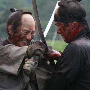 (L-R) Masachika Ichimura as Hanbei Kitou and Koji Yakusho as Shinzaemon Shimada in "13 Assassins."