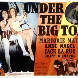UNDER THE BIG TOP, Grant Richards, Anne Nagel, Jack La Rue, 1938