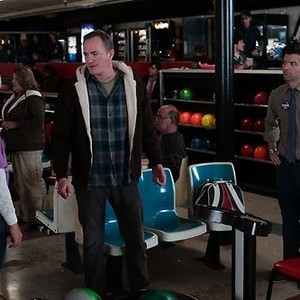 Parks and Recreation, Kevin Dorff (L), Adam Scott (R), 'Bowling For Votes', Season 4, Ep. #13, 01/26/2012, ©NBC