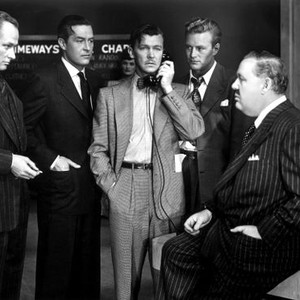 THE BIG CLOCK, George Macready, Ray Milland, Dan Tobin, Richard Webb, Charles Laughton, 1948