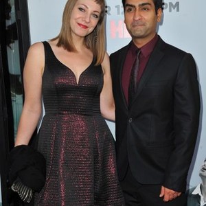 Emily V. Gordon, Kumail Nanjiani at arrivals for SILICON VALLEY Season 2 Premiere on HBO, El Capitan Theatre, Los Angeles, CA April 2, 2015. Photo By: Dee Cercone/Everett Collection