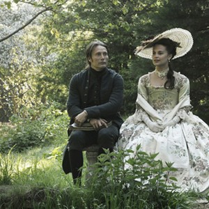 Mads Mikkelsen as Johann Friedrich Struensee and Alicia Vikander as Caroline Mathilde in "A Royal Affair." photo 18