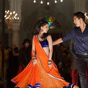 Tina Desai as Sunaina and Dev Patel as Sonny Kapoor in "The Second Best Exotic Marigold Hotel." photo 2
