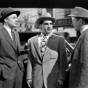 SCENE OF THE CRIME, from left: Van Johnson, Anthony Caruso, Tom Drake, 1949