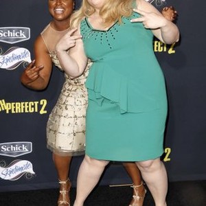 Ester Dean, Rebel Wilson at arrivals for PITCH PERFECT 2 Premiere, Nokia Theatre L.A. LIVE, Los Angeles, CA May 8, 2015. Photo By: Emiley Schweich/Everett Collection