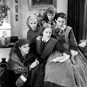 LITTLE WOMEN, (clockwise): Katharine Hepburn, Frances Dee, Spring Byington, Jean Parker, Joan Bennett, 1933