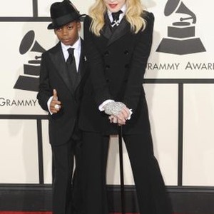 Madonna, David Banda at arrivals for The 56th Annual Grammy Awards - ARRIVALS 2, STAPLES Center, Los Angeles, CA January 26, 2014. Photo By: Charlie Williams/Everett Collection
