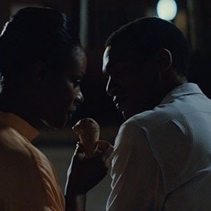 (L-R) Tika Sumpter as Michelle Robinson and Parker Sawyers as Barack Obama in "Southside with You."